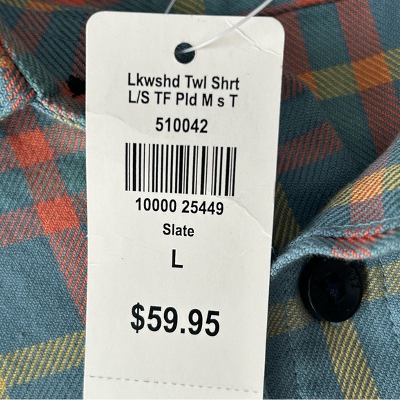 L.L. Bean NEW Blue Plaid 100%‎ Cotton Long Sleeve Twill Button Up Tall Shirt NWT - Picture 8 of 9